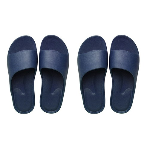 블럭마트 이지 욕실 슬리퍼 네이비, 2세트
