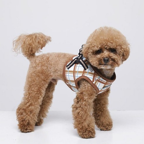 RealPet 강아지 비바잉 조끼 하네스, BEIGE
