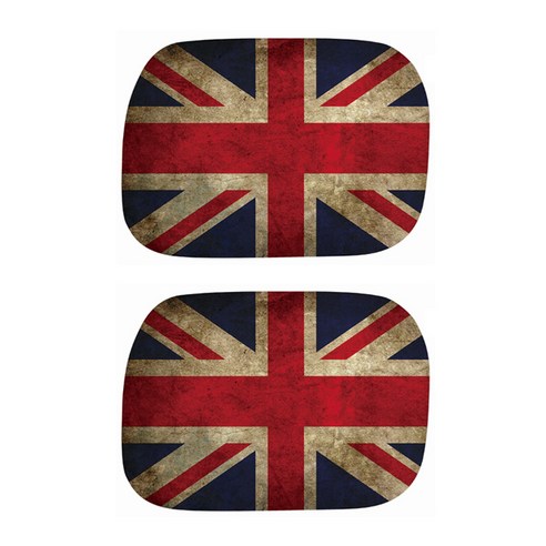 아리코 미니쿠퍼 F60 주유구커버 튜닝스티커, 영국 국기 빈티지, 2개