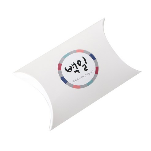 반달상자 100p + 백일스티커 전통 100p, 화이트, 1세트