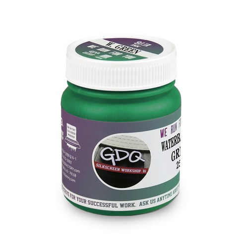 면폴리원단용 실크스크린 수성 러버 잉크 1kg, 녹색
