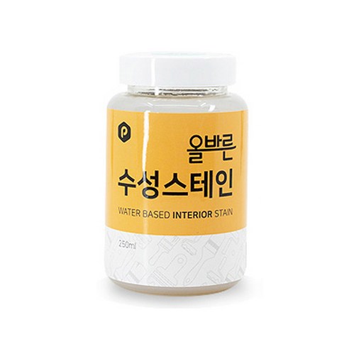 페인트인포 올바른 수성 스테인 250ml, 250ml_600화이트, 1개