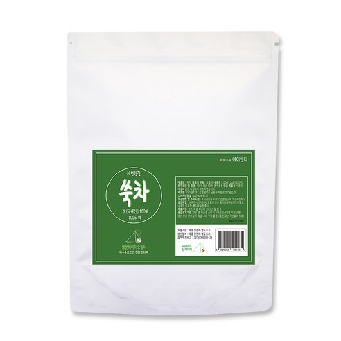 아이앤티 자연한잔 쑥차 대용량 삼각티백, 1.2g, 100개입, 1개