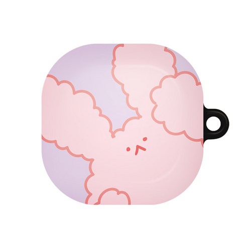 바니몽 갤럭시 버즈라이브/버즈프로 유어픽 하드케이스, 05 뽀글퍼플