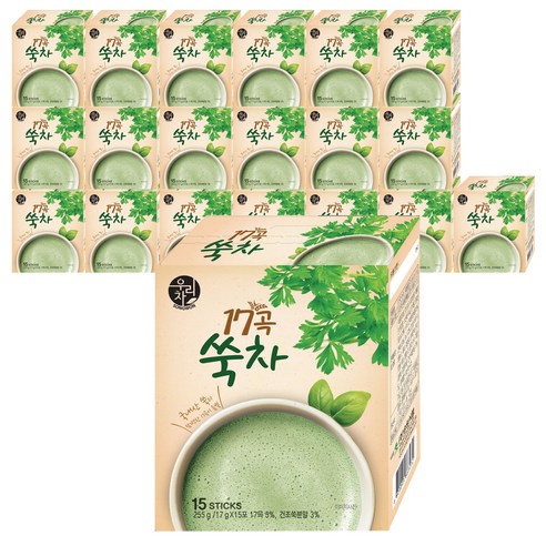우리차 17곡 쑥차, 17g, 15개입