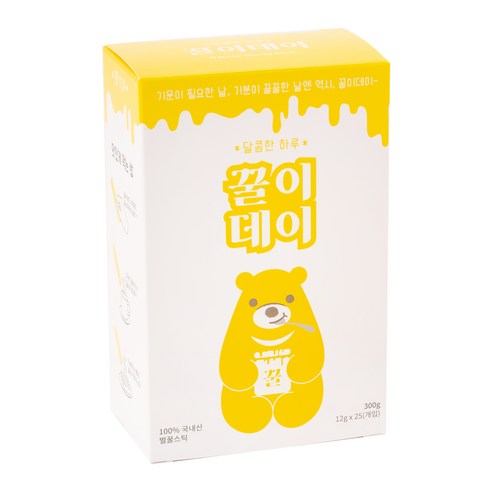 꿀이데이 휴대용 벌꿀스틱, 12g, 25개