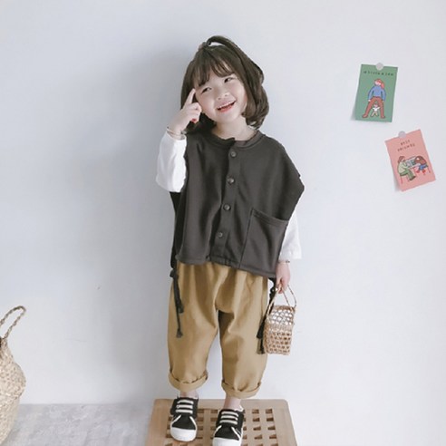 꼰띠키즈 아동용 피글릿 조끼