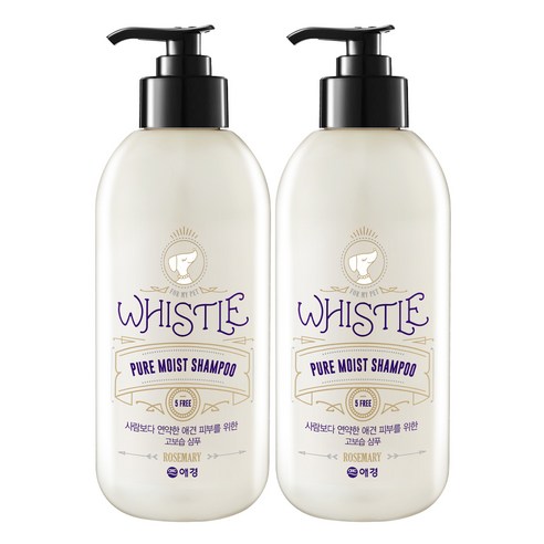 휘슬 퓨어 모이스트 애견샴푸, 500ml, 2개