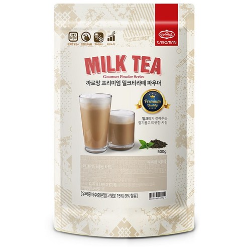 까로망 프리미엄 밀크티 파우더, 1개, 500g, 1개입