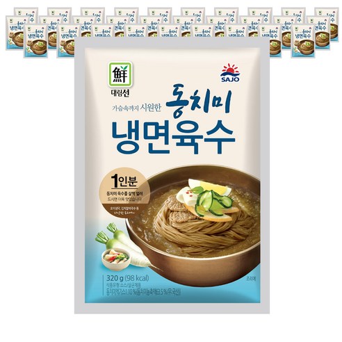대림선 동치미 냉면육수, 320g, 30개