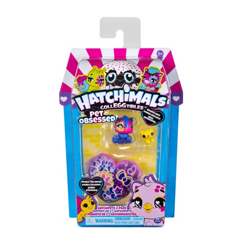 해치멀컬 에그터블 S7 HatchiPets 피규어 2종 6054180, 1세트