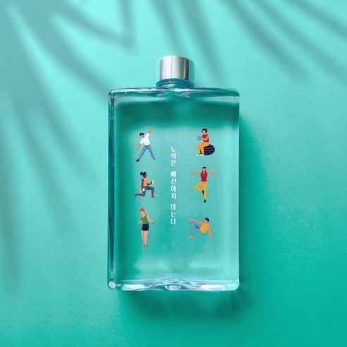 슬림 사각보틀 500ml, 디자인2, 1개