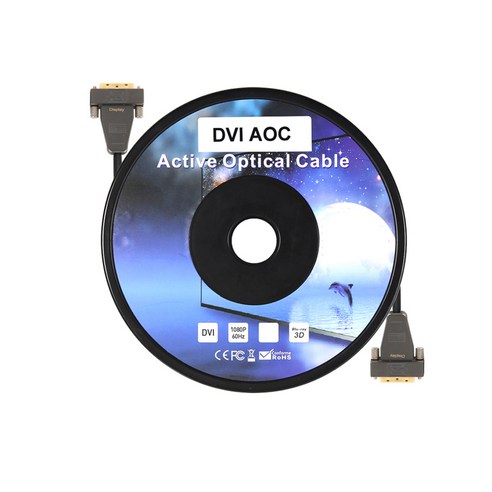 넥스트 무전원 DVI D 하이브리드 광케이블 10m NEXT-5010DAOC, 혼합색상, 1개