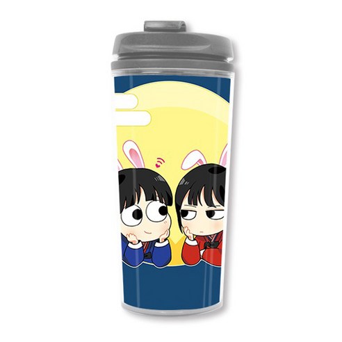 웹툰샵 연애혁명 텀블러, 008 명절달토끼, 500ml