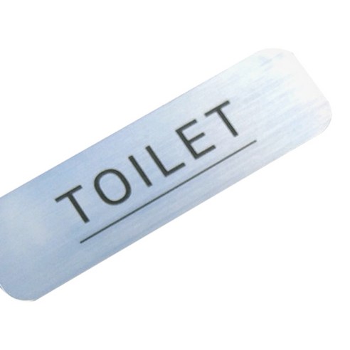 로마크실버유광 인테리어 화장실표지판 네임 M, TOILET, 1개