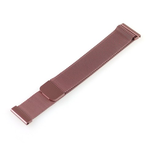 갤럭시 프론티어/기어S3/워치3 22mm 자석 버클 스마트 메탈 스트랩 (45/46mm 호환 가능), UGW001 핑크, 1개