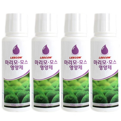 리컴 마리모 모스 영양제 1200ml, 4개