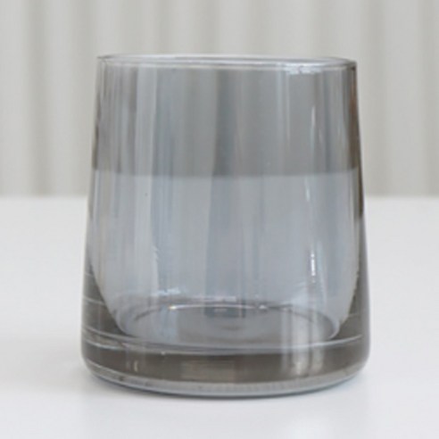 코지테이블 홈카페 오로라 스퀘어 유리컵 250ml, 그레이, 6개