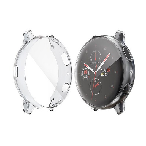 인뮤즈 갤럭시워치 엑티브 풀커버 보호케이스 44mm, 투명, 1개
