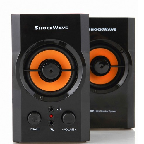 Shockwave K-POP usb 멀티미디어 우드 스피커, 혼합색상
