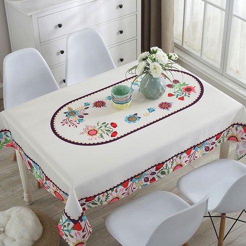알럽홈 이네이트 가정용 테이블 식탁보, Type19, 138 x 200 cm