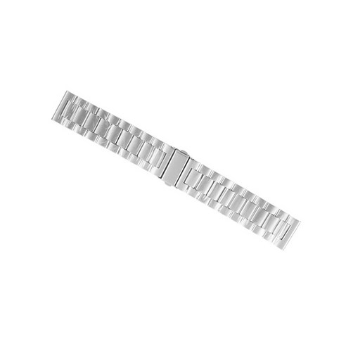 비쉐르 갤럭시 워치2 엑설런트 메탈 밴드 스트랩 (44mm 호환 가능), 실버, 1개