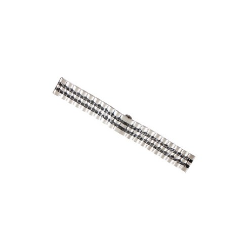 비쉐르 갤럭시 액티브 1/2/워치3 20mm 투웨이 메탈 밴드 스트랩 (40/41/42mm 호환 가능), 블랙실버, 1개