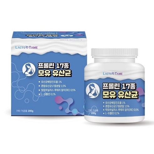 락토테미 포스트바이오틱스 프롤린 17종 모유 유산균, 1개, 200g