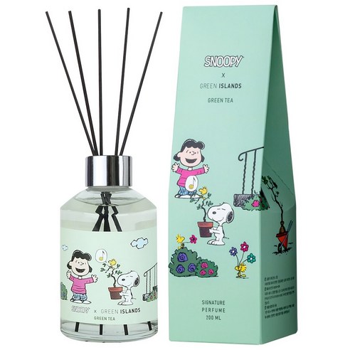 데일리콤마 스누피 디퓨저 200ml, 그린티 향