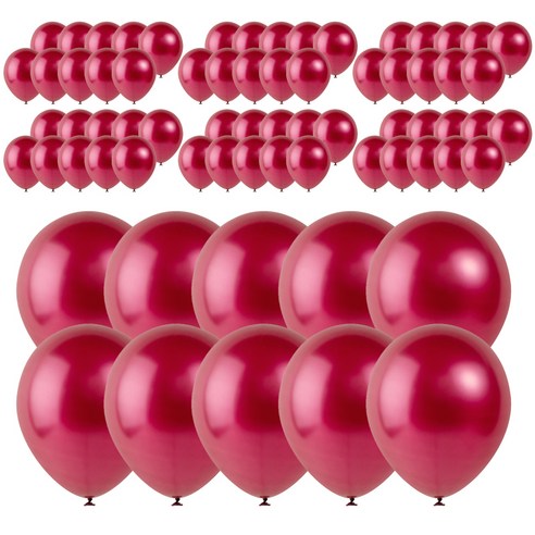 로켓풍선 30cm, 펄 버건디, 200개