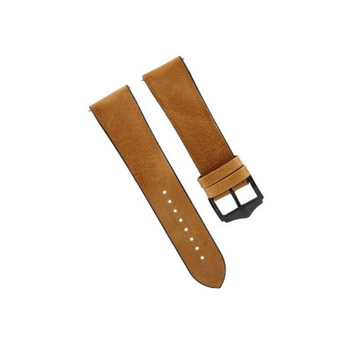 비쉐르 갤럭시 워치2 벨벳콩 레더 밴드 스트랩 (44mm 호환 가능), 카라멜, 1개