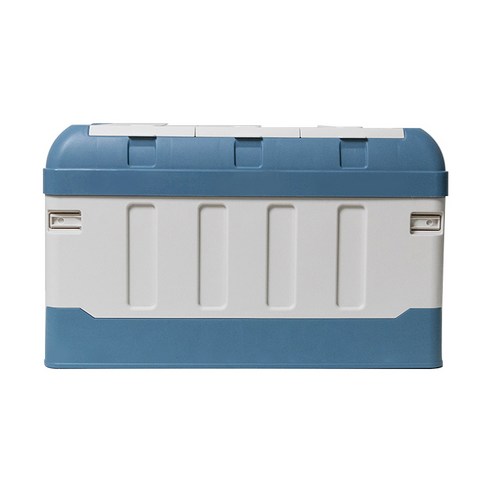 생활백서 폴딩 캠핑 박스 75L, 아이보리 + 블루, 1개