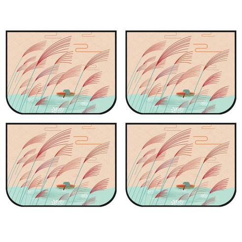 더홈스 차량용 자석 탈부착 햇빛가리개, 파인, 4개