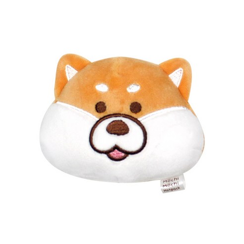 모찌모찌 애니멀 얼굴형 핫팩 인형 시바, 9cm, 혼합색상