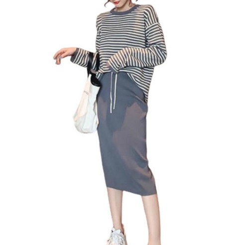 데일리 스트라이프 투피스
