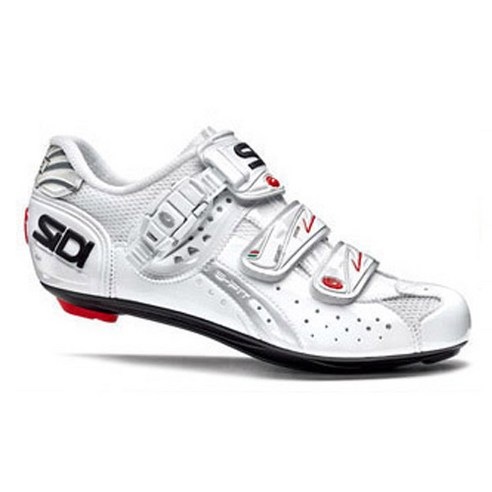 시디 지니어스 5 핏 우먼 로드 클릿슈즈, WHITE + WHITE, 230
