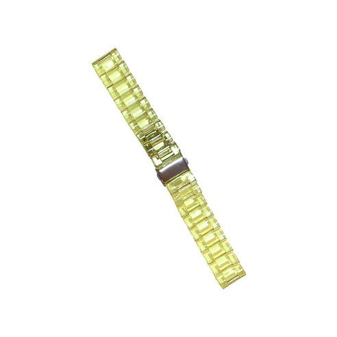 비쉐르 갤럭시 워치 2 44mm 투명 디어링 크리스탈 레진 밴드 스트랩, 옐로우, 1개
