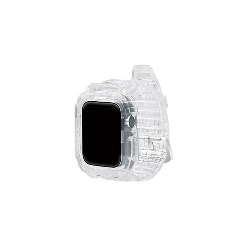 비쉐르 에어리트 애플워치 1 실리콘 일체형 밴드 스트랩 (38mm 호환 가능), 화이트, 1개