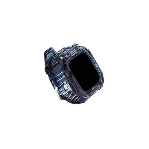 비쉐르 에어리트 애플워치 4 실리콘 일체형 밴드 스트랩 (44mm 호환 가능), 네이비, 1개