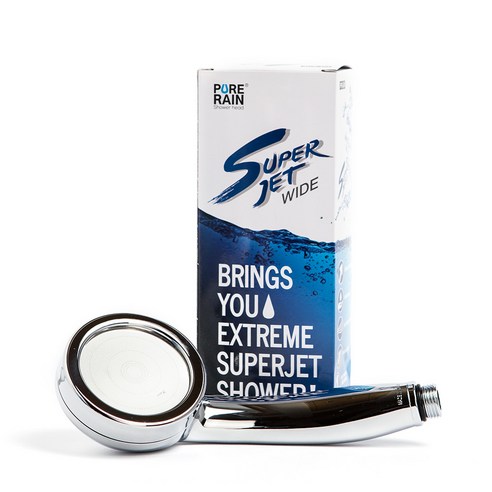 퓨어레인 수압상승 슈퍼젯 와이드 샤워기, 1개