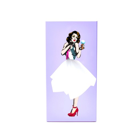 스펙트럼 마릴린먼로 팝아트 티슈케이스, PURPLE, 1개