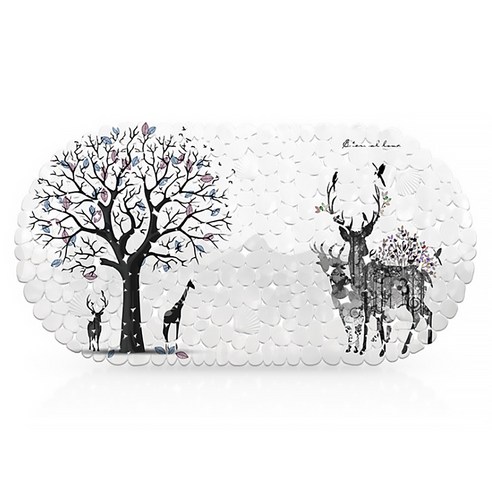 알럽홈 PVC 욕실 프린팅 논슬립 매트 39 x 35 cm, 사슴, 1개