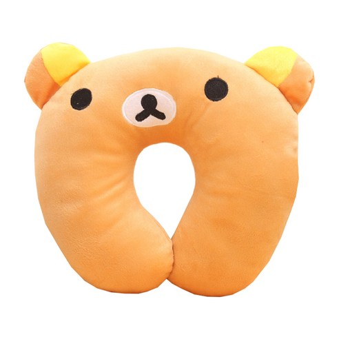 가팡 차량용 U형 베개, 곰 오렌지(UXING00205)