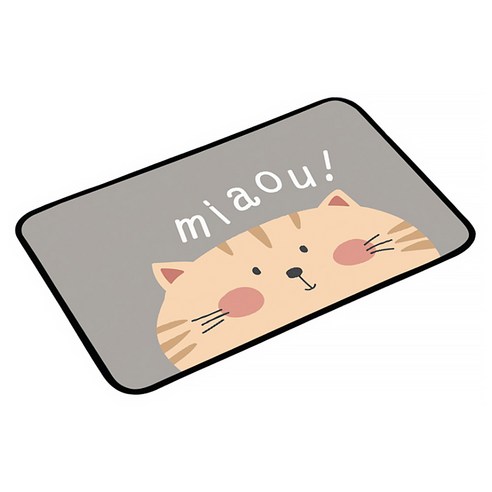 알럽홈 미끄럼방지 흡수성 멀티 발매트, 고양이