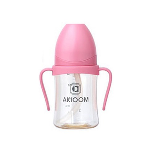 아키움 2세대 프리미엄 PPSU 빨대컵 200ml, 핑크, 1개