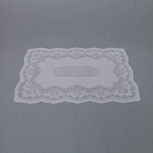프렌치 방수 식탁 매트, 베이지, 45 x 30 cm