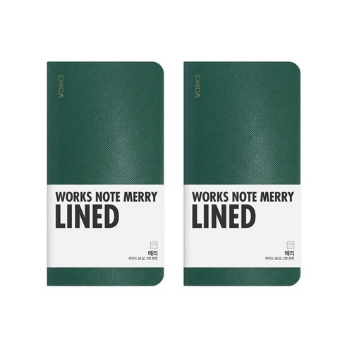 웍스 메리 노트 포켓, 16 DEEP GREEN, 4개