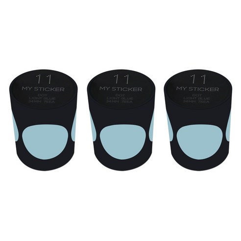 폼텍 마이 스티커 도트 34mm 1롤, 11 LIGHT BLUE, 3개