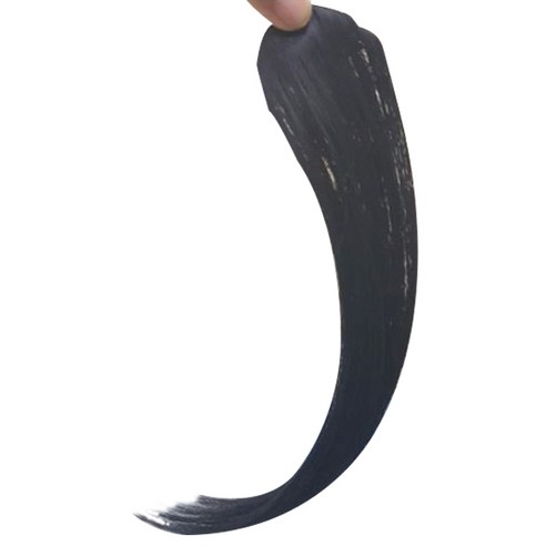 똑딱이 네추럴옆머리 부분가발, 네추럴블랙, 1개