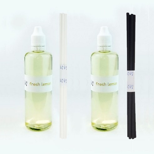 락향 디퓨저리필 105ml x 2p + 발향스틱 10p, 후레쉬레몬